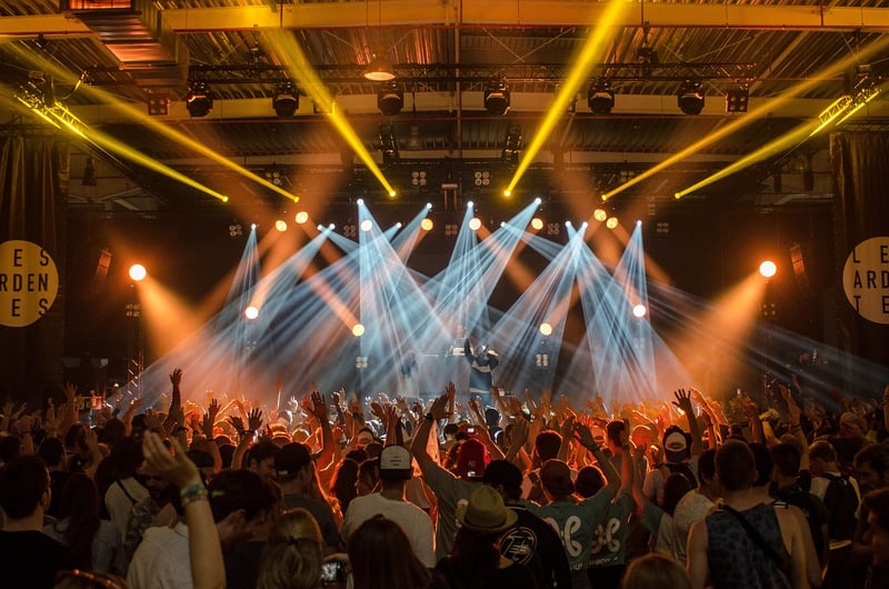 Concert performance audience
